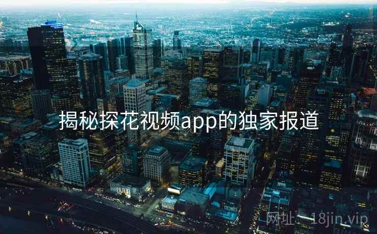 揭秘探花视频app的独家报道